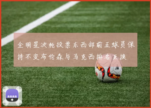 全明星次轮投票东西部前五球员保持不变布伦森与马克西排名互换